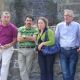 Alvaro, Manuel, José, Térésa et Luciano au château de Fougères