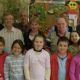 Alvaro, Jean, Amand, Maryvonne, Guy, Manuel et Luciano avec les enfants de Barbudo